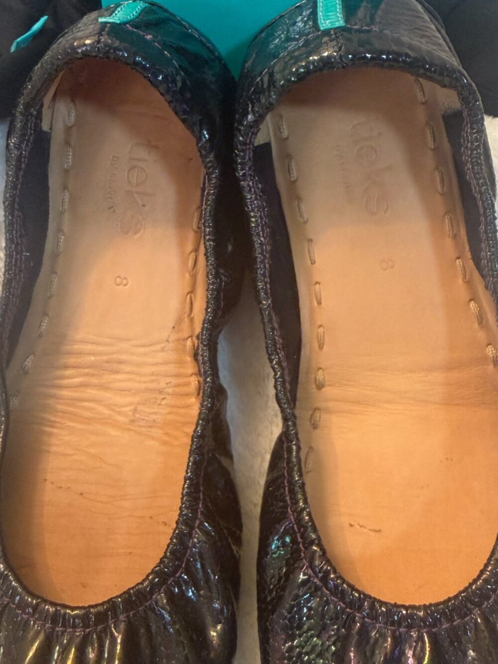 Arabian Nights Tieks size 8 with Box, Pouch/Bag and LE VD Crystal Heart Topper - Picture 10 of 17